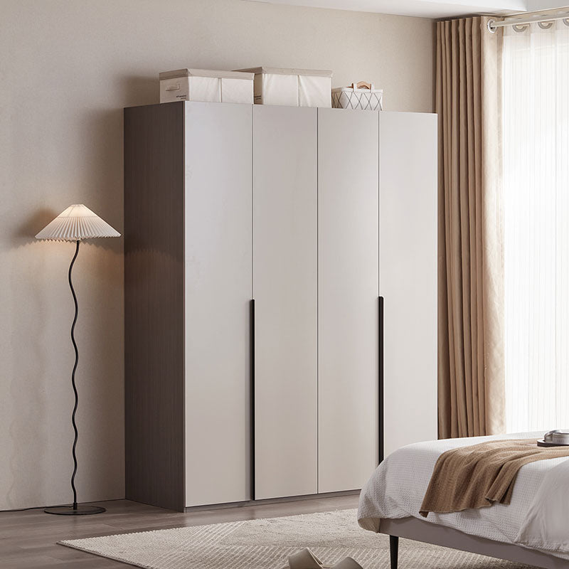 moe grey 4 door wardrobe standard grey 2