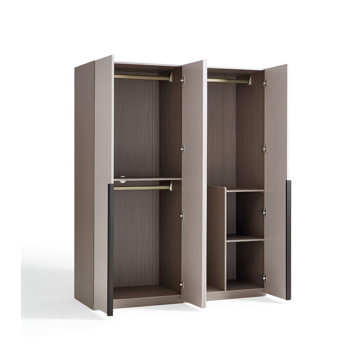 moe grey 4 door wardrobe standard grey 6