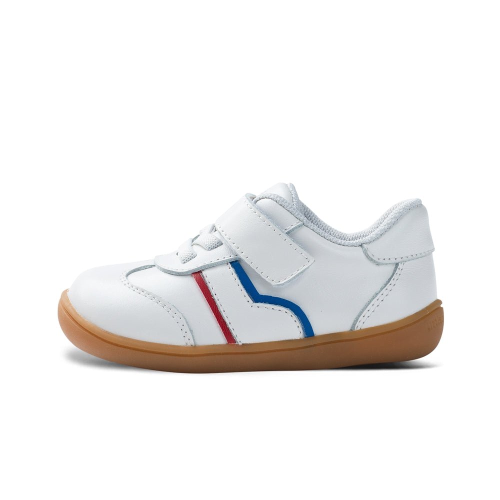 momo soft sole pre walker baby girl sneakers all white 1