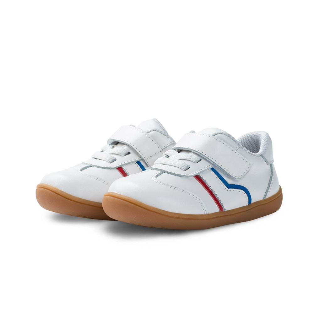 momo soft sole pre walker baby girl sneakers all white 3