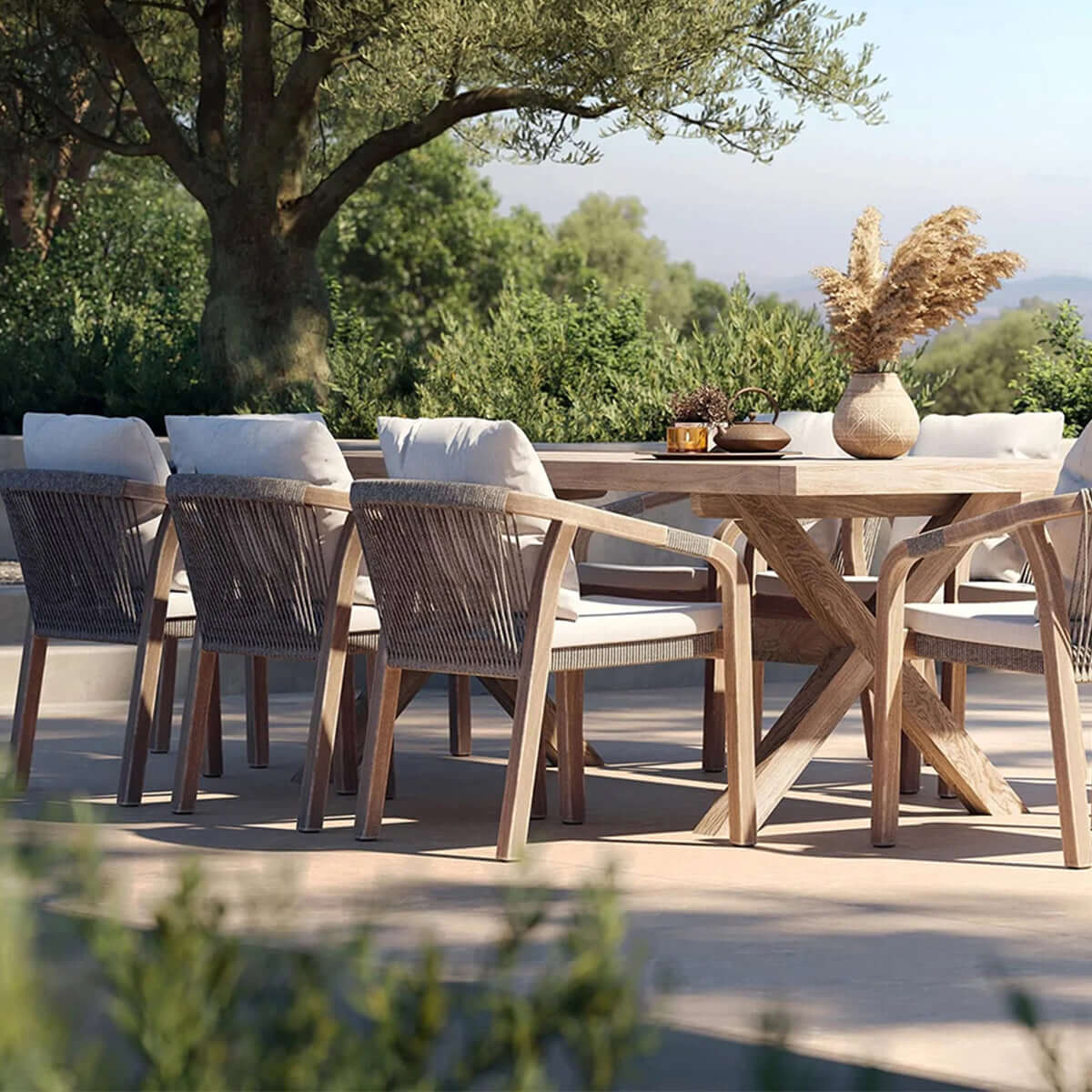 Monte Crossleg Long Table - 0cm