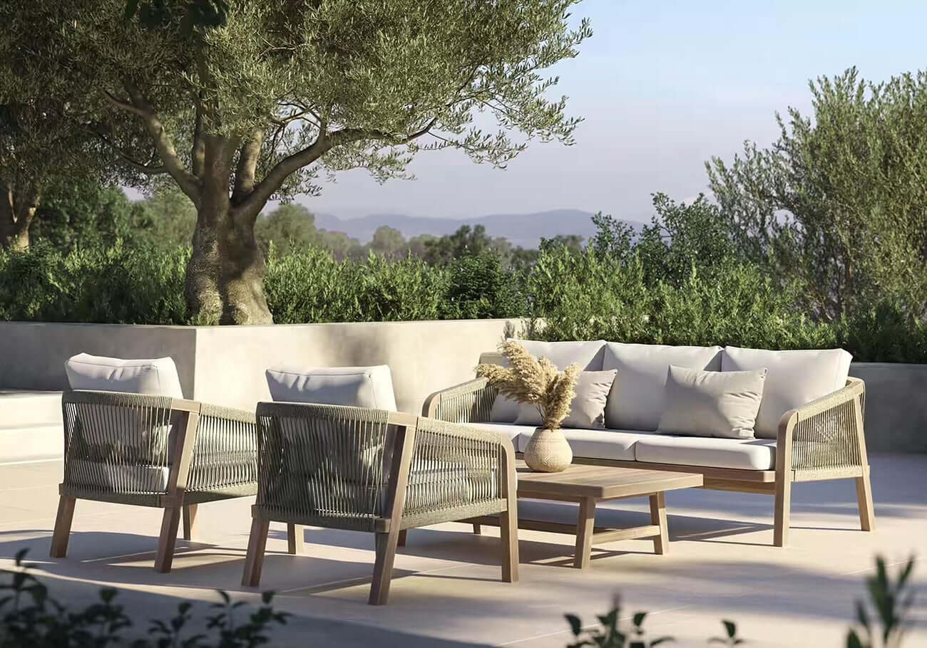 monte patio sofa [single three seater] sand 1