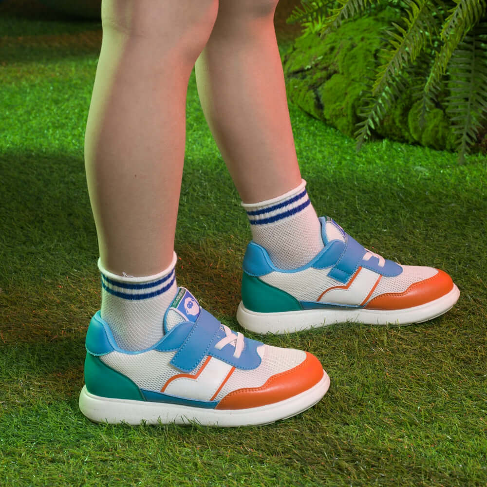 morgan easy comfy kids sneakers all blue 6