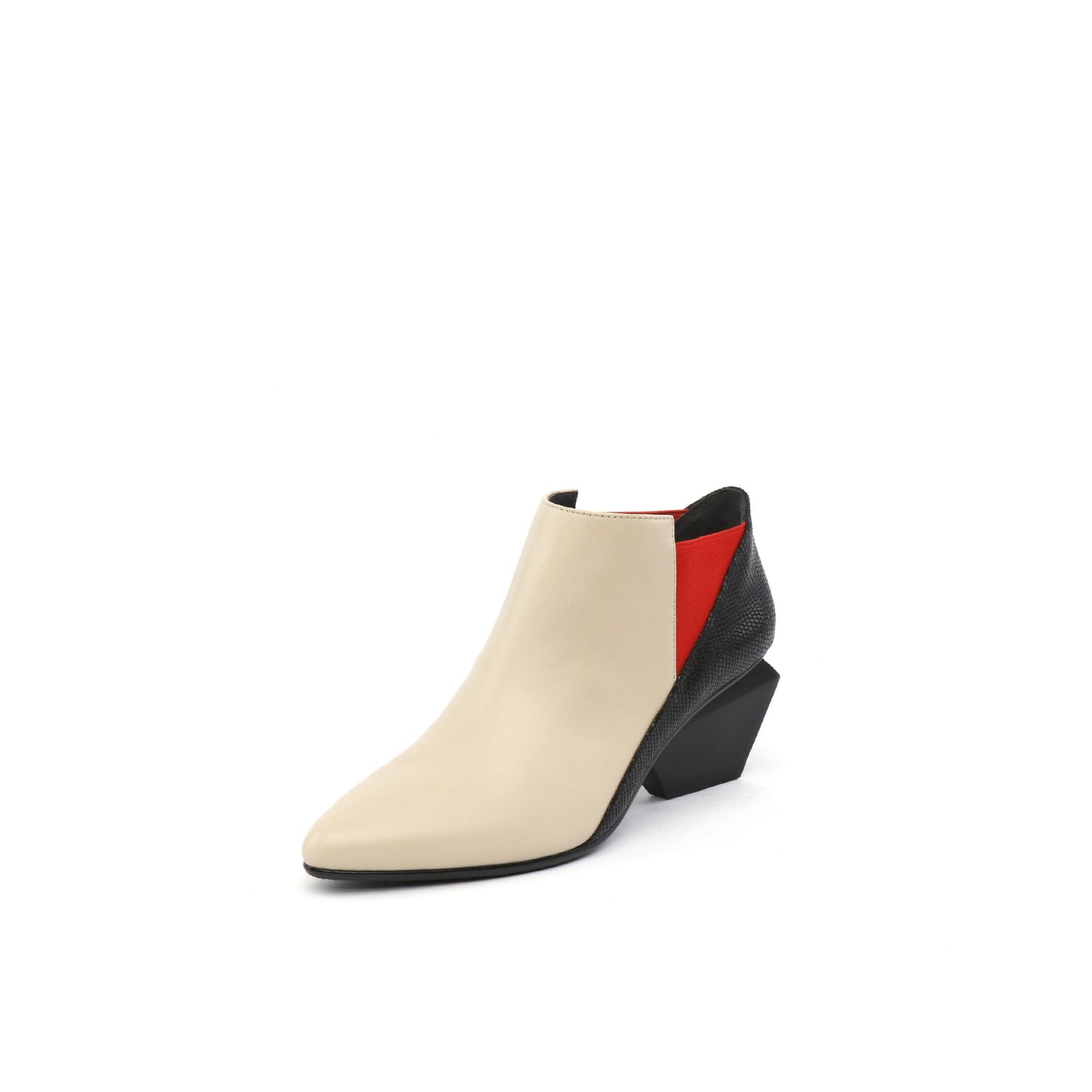 multicolor low ankle boots all apricot 2