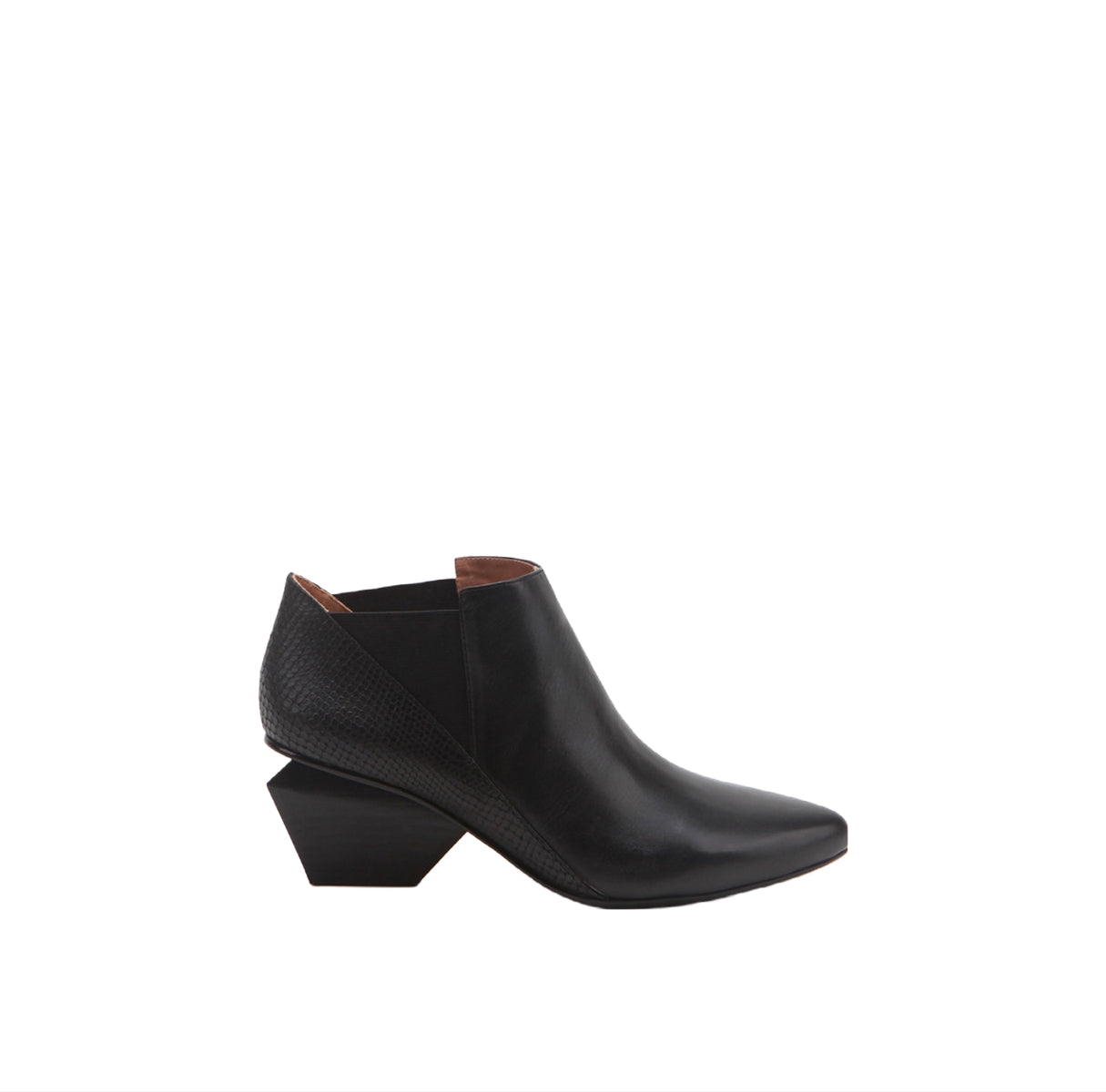 multicolor low ankle boots all black 2