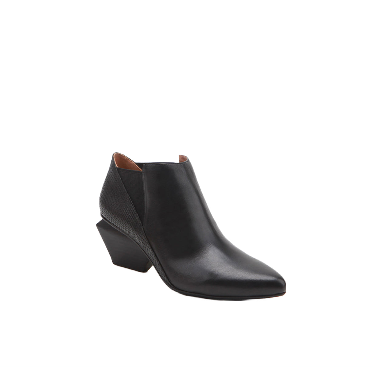 multicolor low ankle boots all black 3