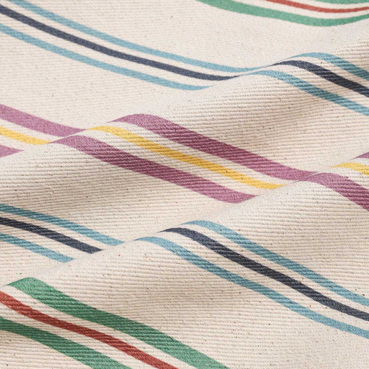 Multicolor Stripe Canvas Tote Bag – Oversized Large Capacity Commuter Shoulder Bag