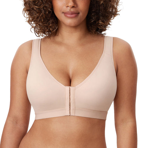 Natrelax Front Closure Posture Support Wireless Full Coverage Bra