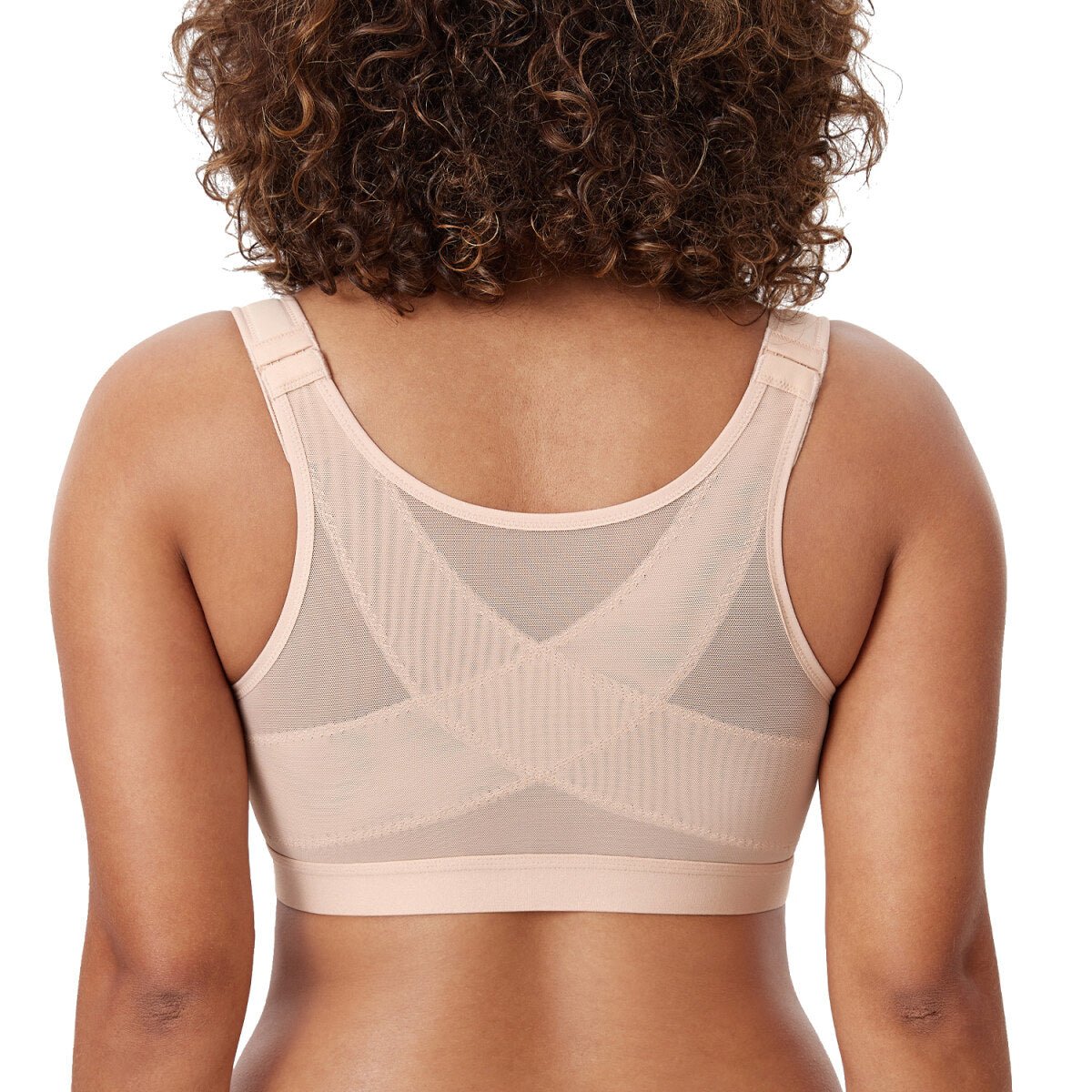 Natrelax Front Closure Posture Support Wireless Full Coverage Bra