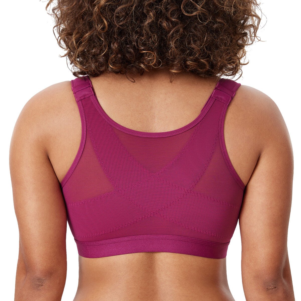 Natrelax Front Closure Posture Support Wireless Full Coverage Bra
