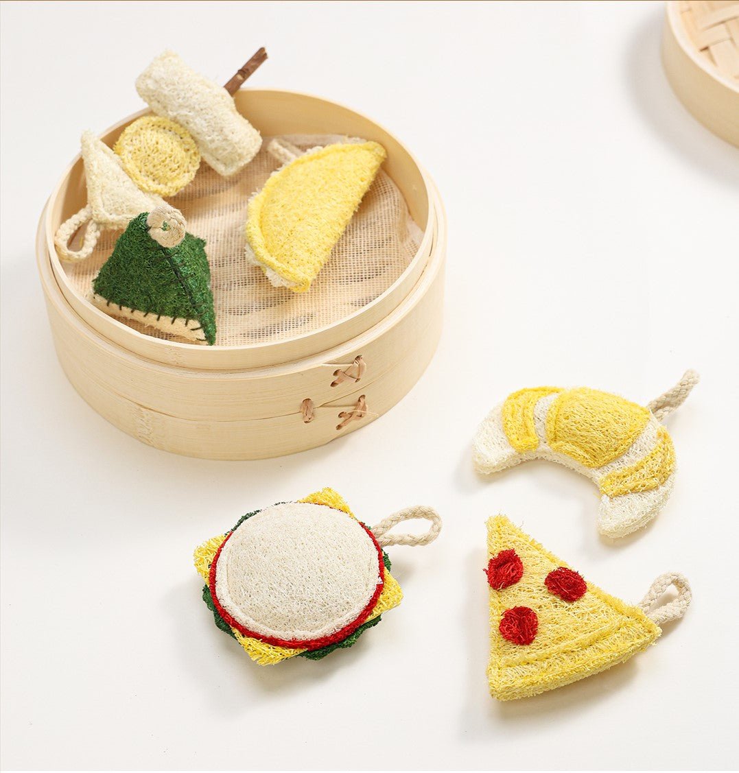 Natural Loofah Catnip Cat Toy Food Series