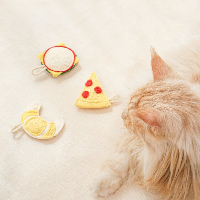 Natural Loofah Catnip Cat Toy Food Series