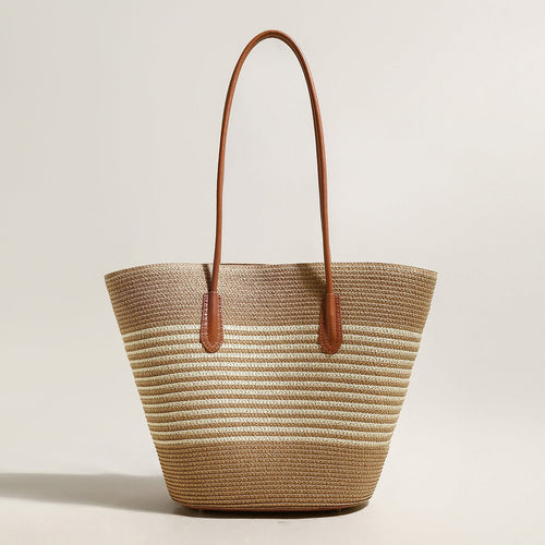 Natural Straw Woven Basket Tote Bag - 0cm