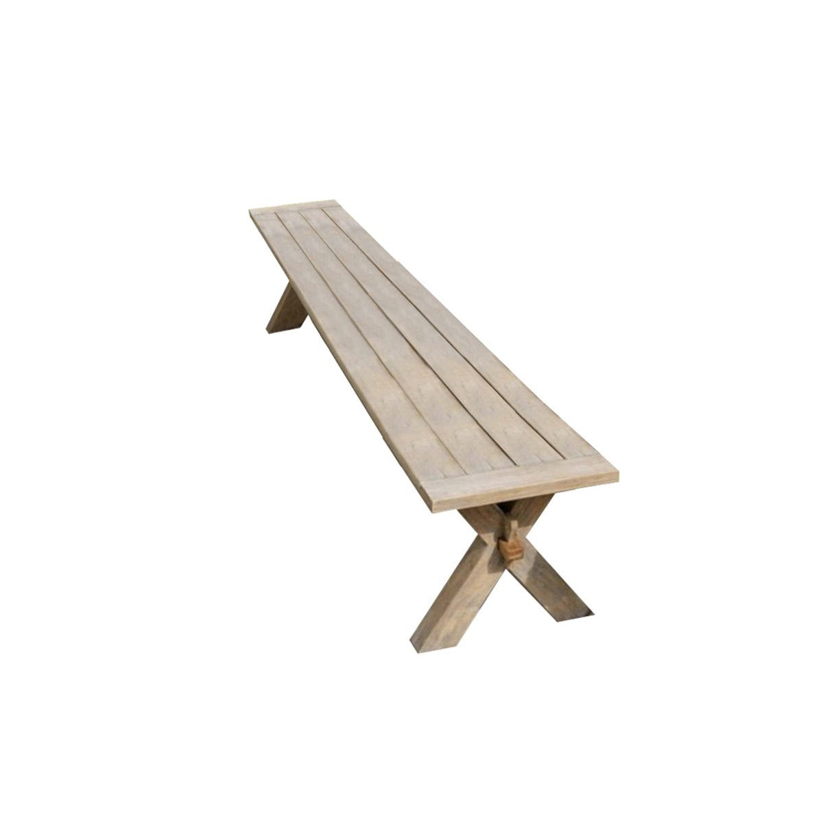 nicara natural teak bench 2.2m sand 2