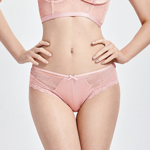 No-Slip Cheeky Lace Mesh Panty