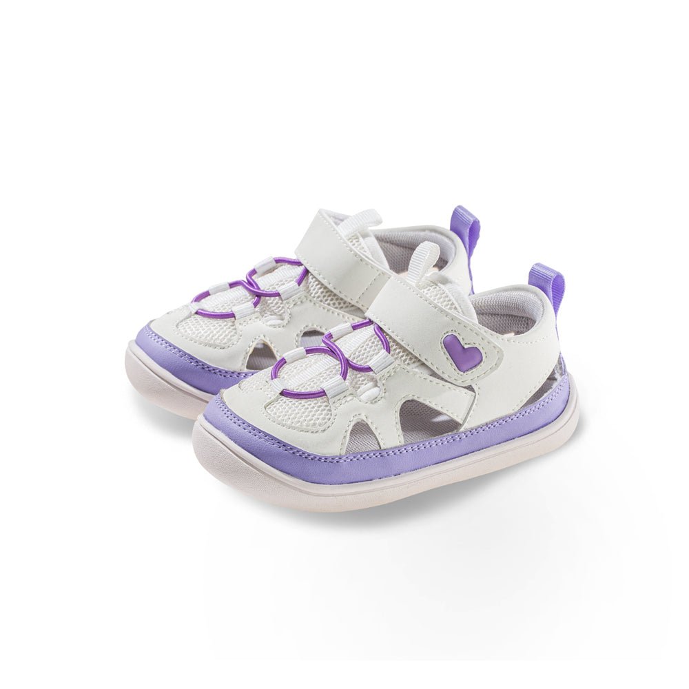 Non - Slip Breathable Soft - Sole Walking Shoes with Cutouts - 0cm