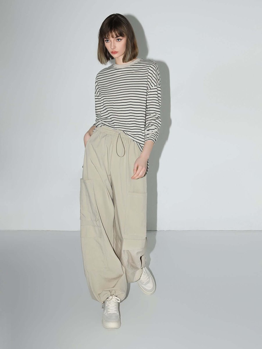nonchalant black and white striped long sleeve tee all stripe 2