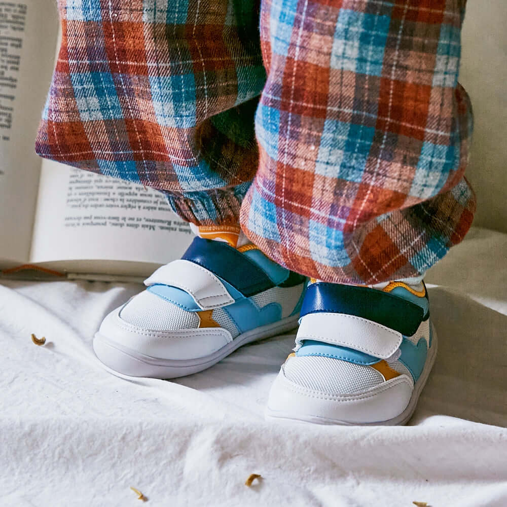 nova soft sole non slip pre walker baby sneakers all blue 6