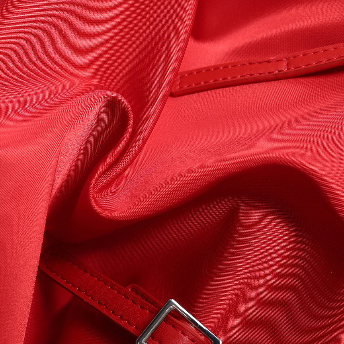 Nylon Boston Shoulder Bag – Structured Waterproof Boxy Bag with Adjustable Leather Straps