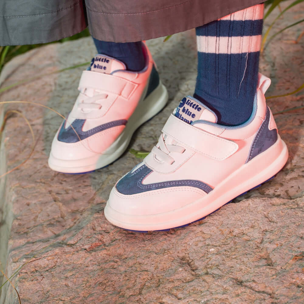 on the run soft sole non slip sneakers all blue 6
