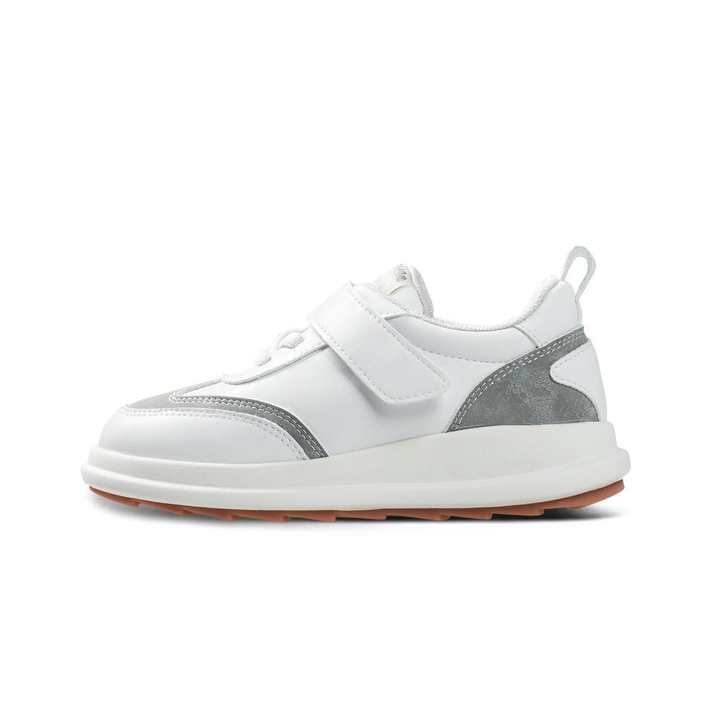 on the run soft sole non slip sneakers all grey 1