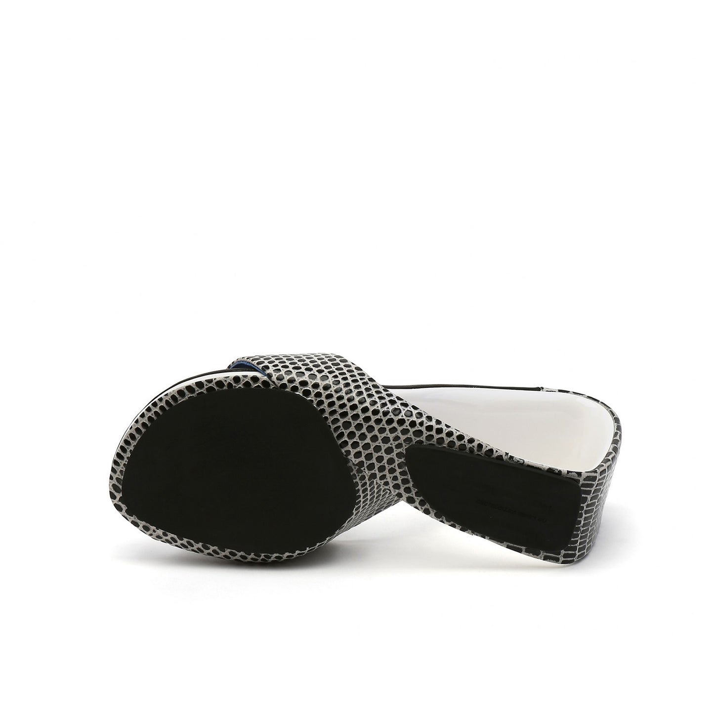 open toe architectural wedge sandals all black 5