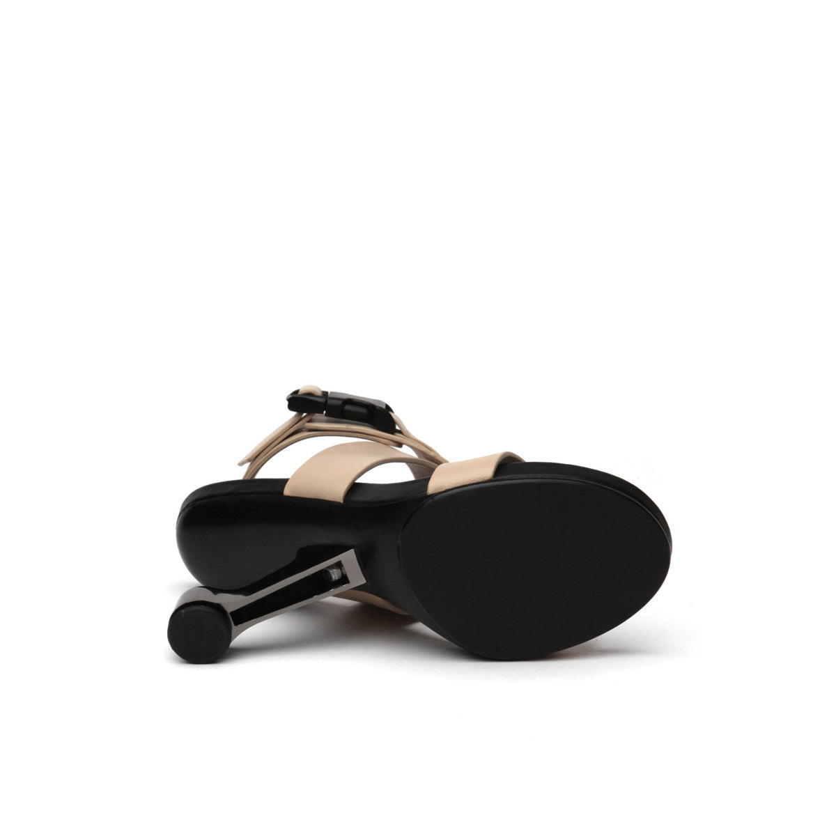 open toe buckle strap sandals all apricot 5