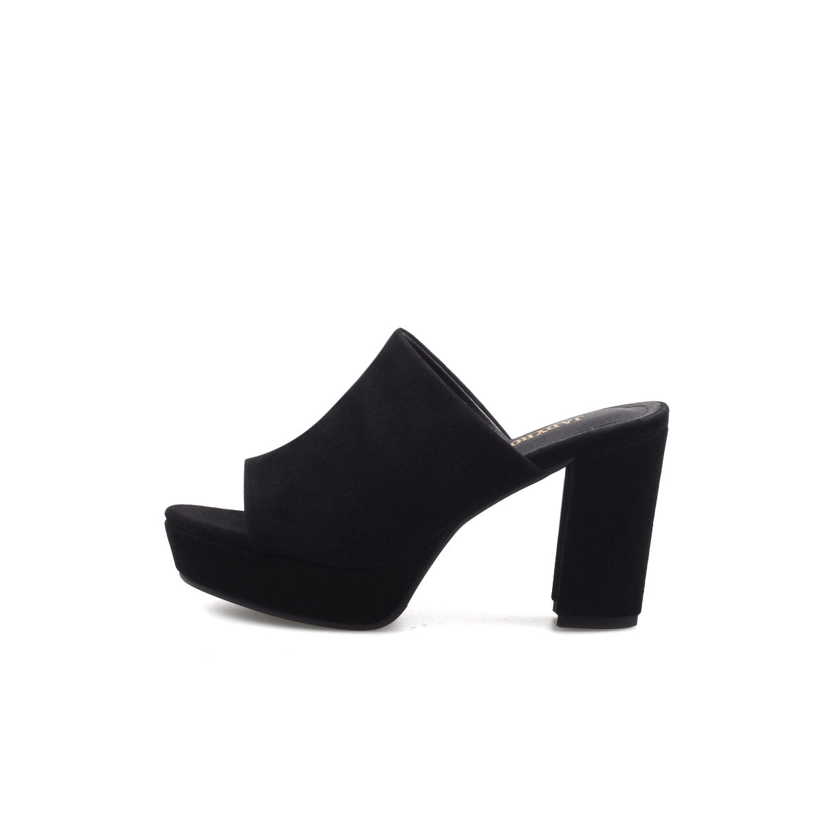 open toe platform mules all black 1