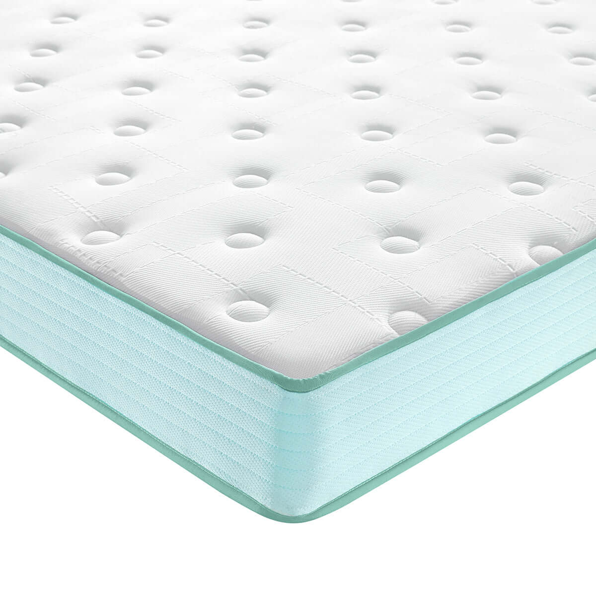 Organic Solid Wood Bed with Mattress Set - 0cm