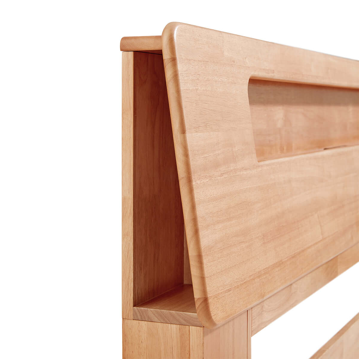 Organic Solid Wood Bed with Mattress Set - 0cm