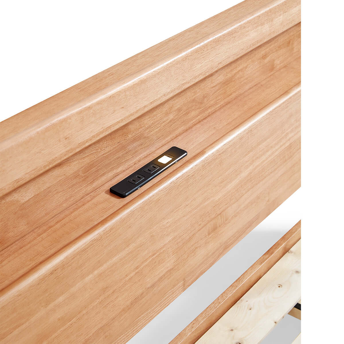 Organic Solid Wood Bed with Mattress Set - 0cm