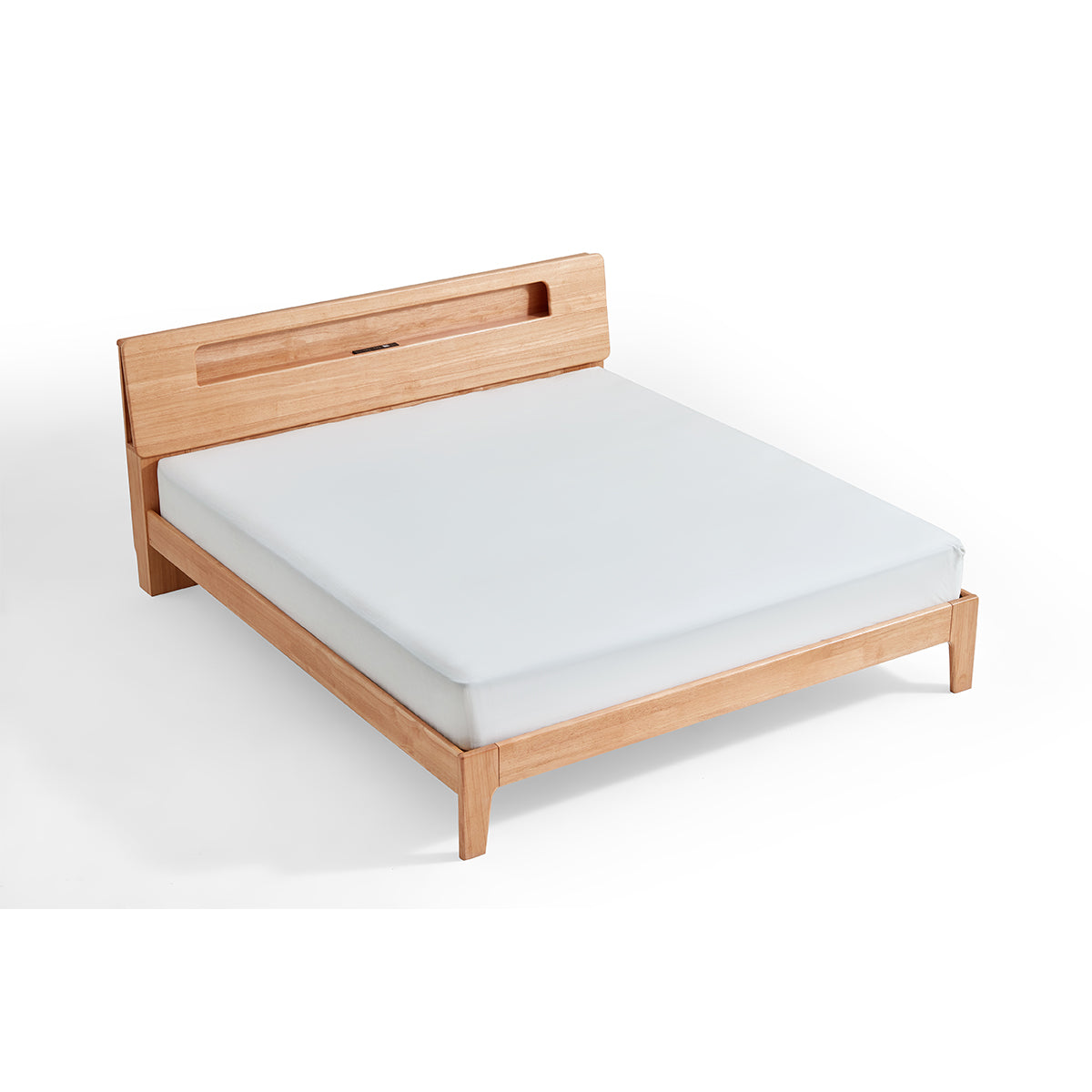 organic solid wood bed with mattress set all natural 18