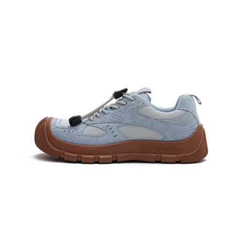 orthopedic breathable flat sneakers all blue 1