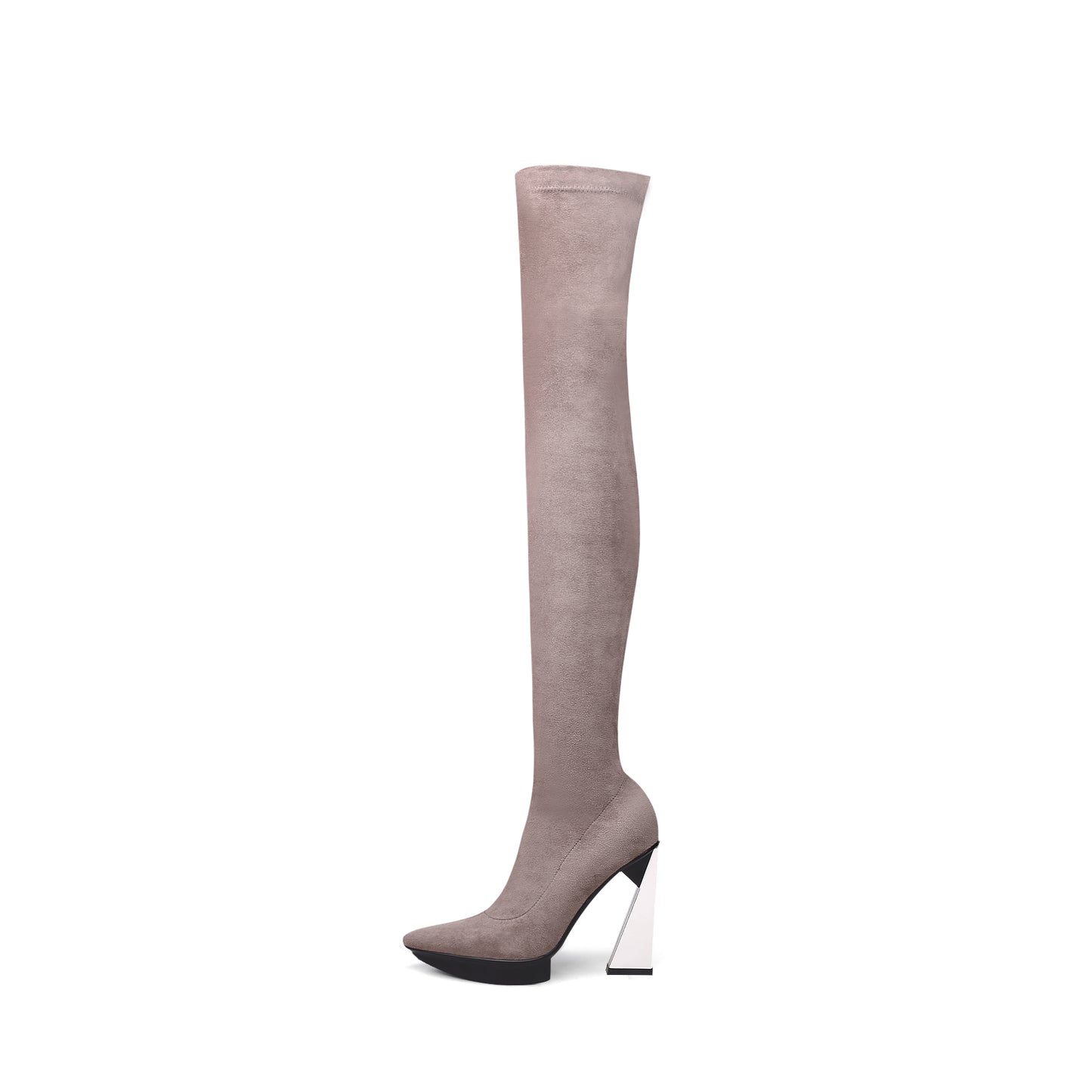 over the knee stretch boots all mocha 1