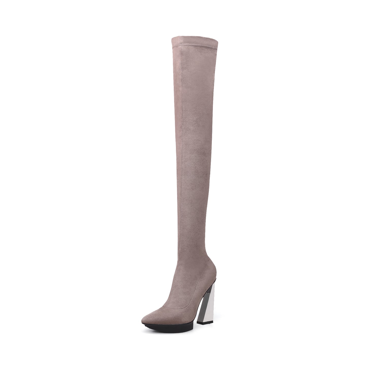 over the knee stretch boots all mocha 2