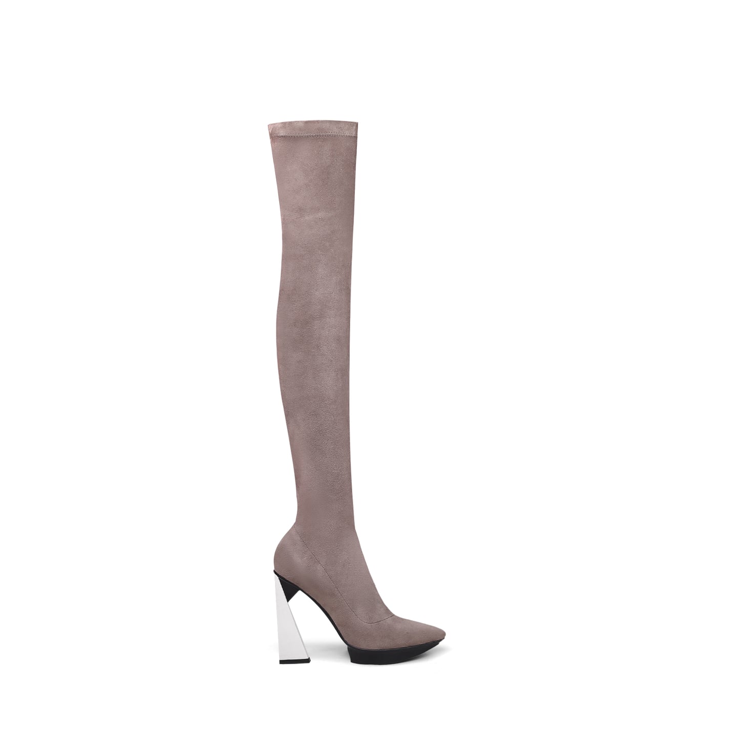 over the knee stretch boots all mocha 3