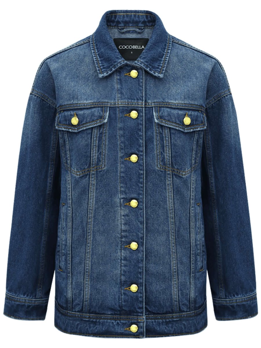 oversized blue boyfriend denim jacket all blue 4