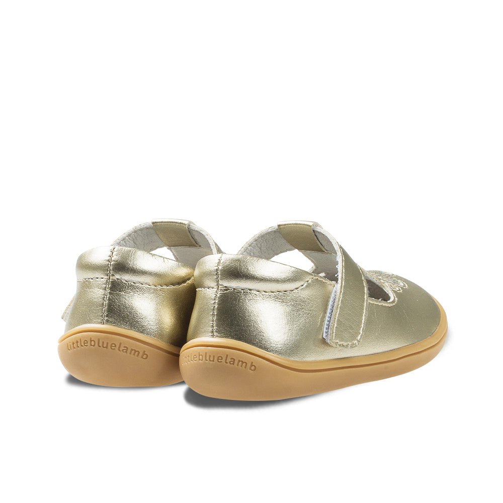 peacock dottie pre walker baby girl mary jane shoes all gold 4