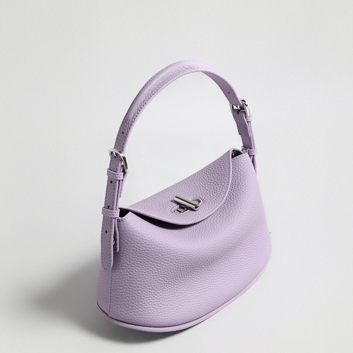 Pebbled Calfskin Half-Moon Hobo – Convertible Crescent Shoulder Crossbody