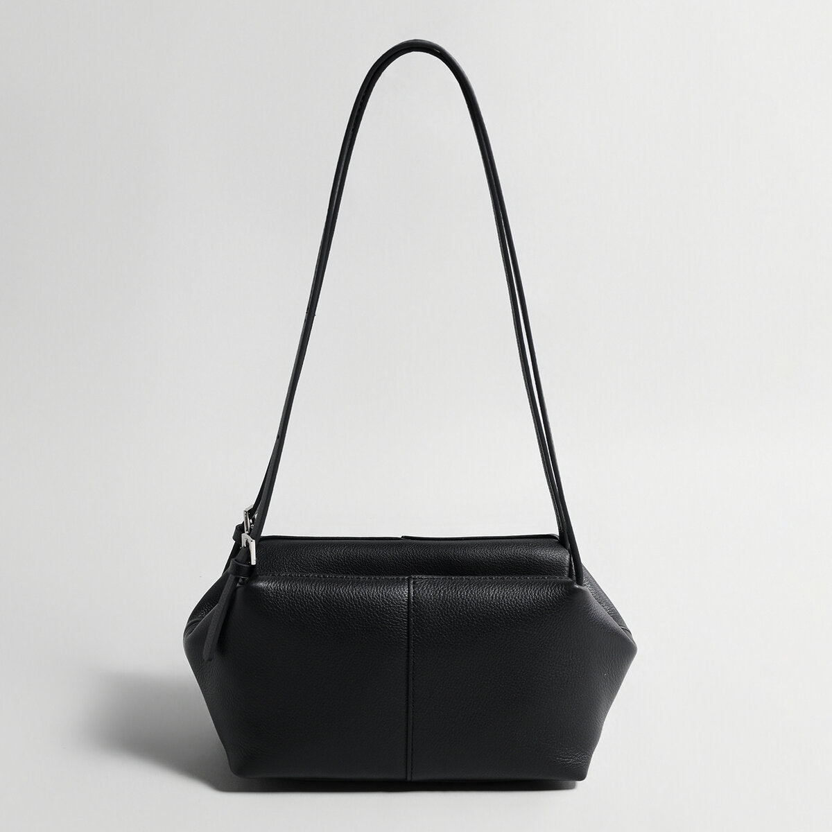 Pebbled Leather Pillow Shoulder Bag – Convertible Underarm Crossbody Bag