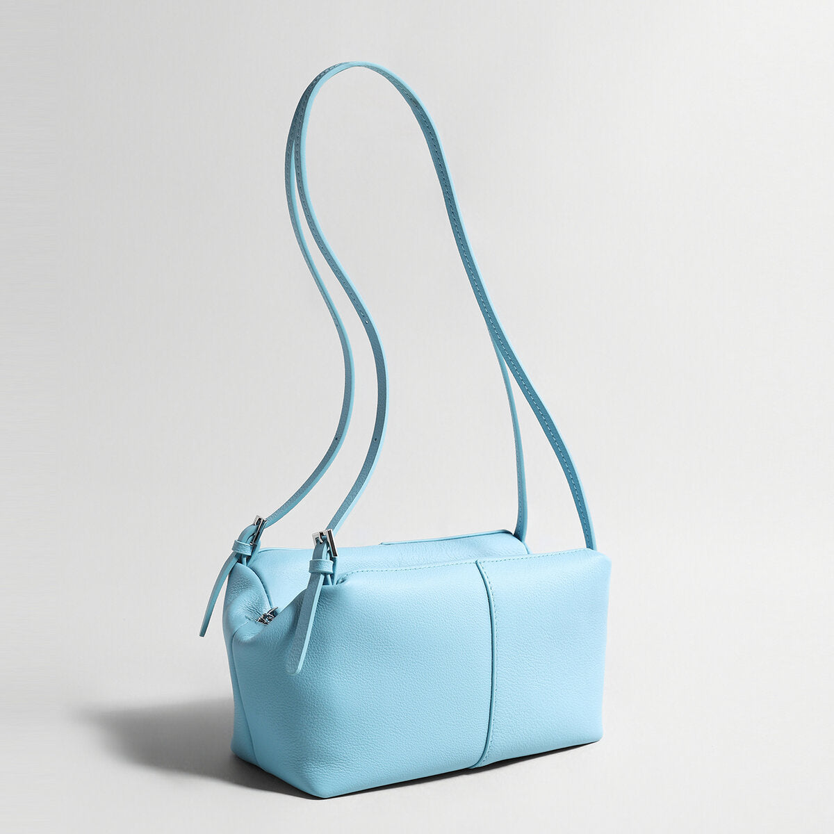 Pebbled Leather Pillow Shoulder Bag – Convertible Underarm Crossbody Bag