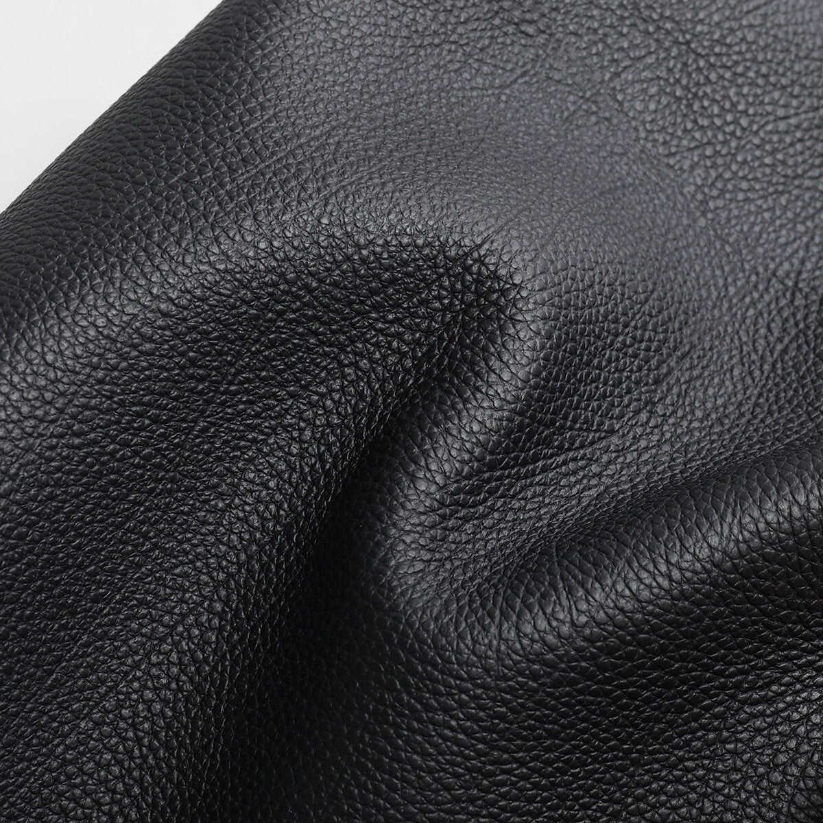 Pebbled Leather Structured Bowling Bag – Curved-Top Zip Satchel with Rolled Top Handles