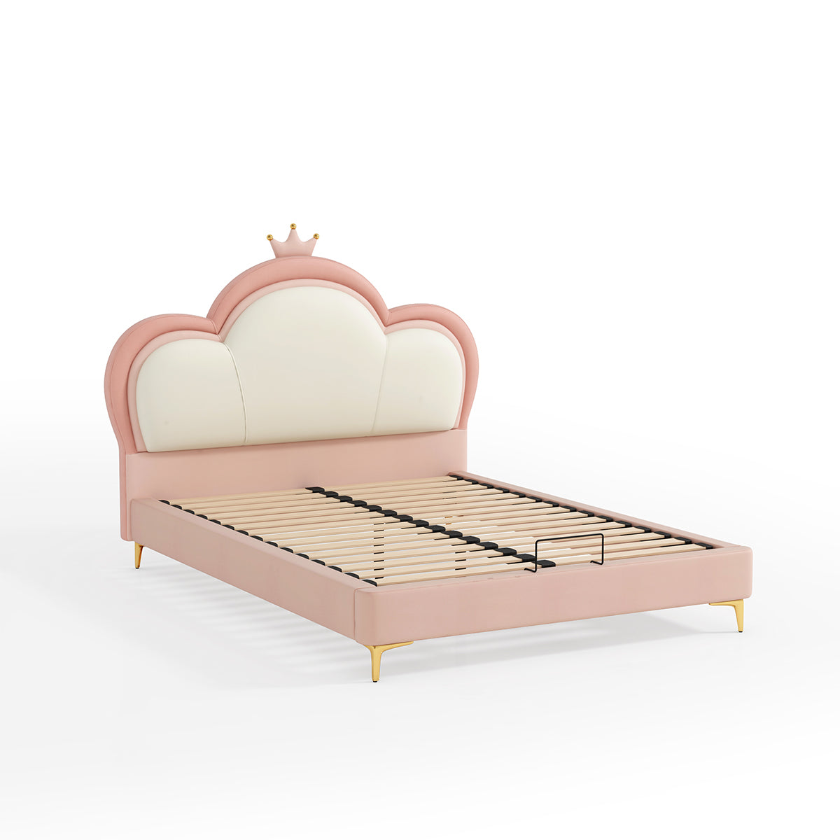 pink cloud princess bed with mattress all pink 12
