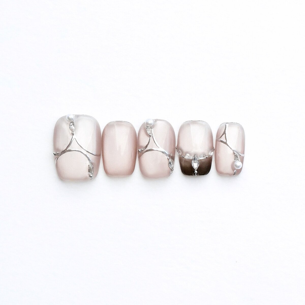 Plain Water 3D Press-On Nails