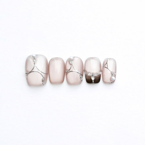 Plain Water 3D Press-On Nails