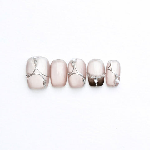 Plain Water 3D Press-On Nails