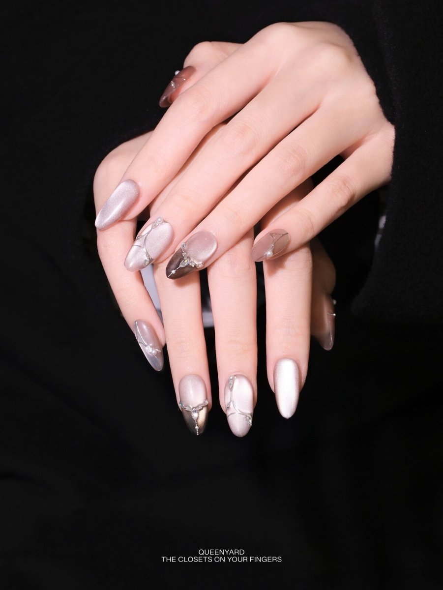 Plain Water 3D Press-On Nails
