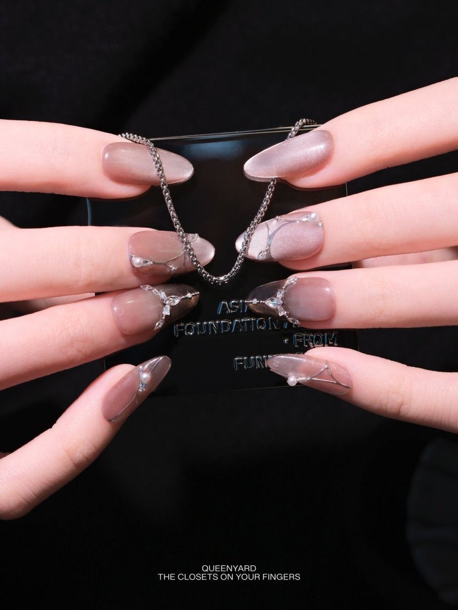 Plain Water 3D Press-On Nails