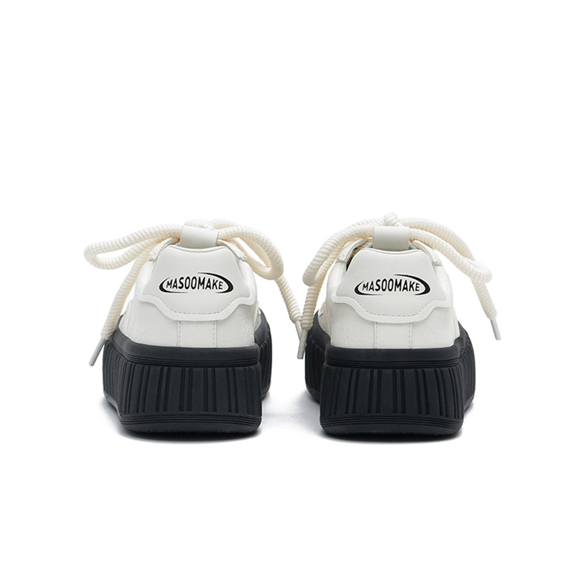 platform chunky sports sneakers all black 3