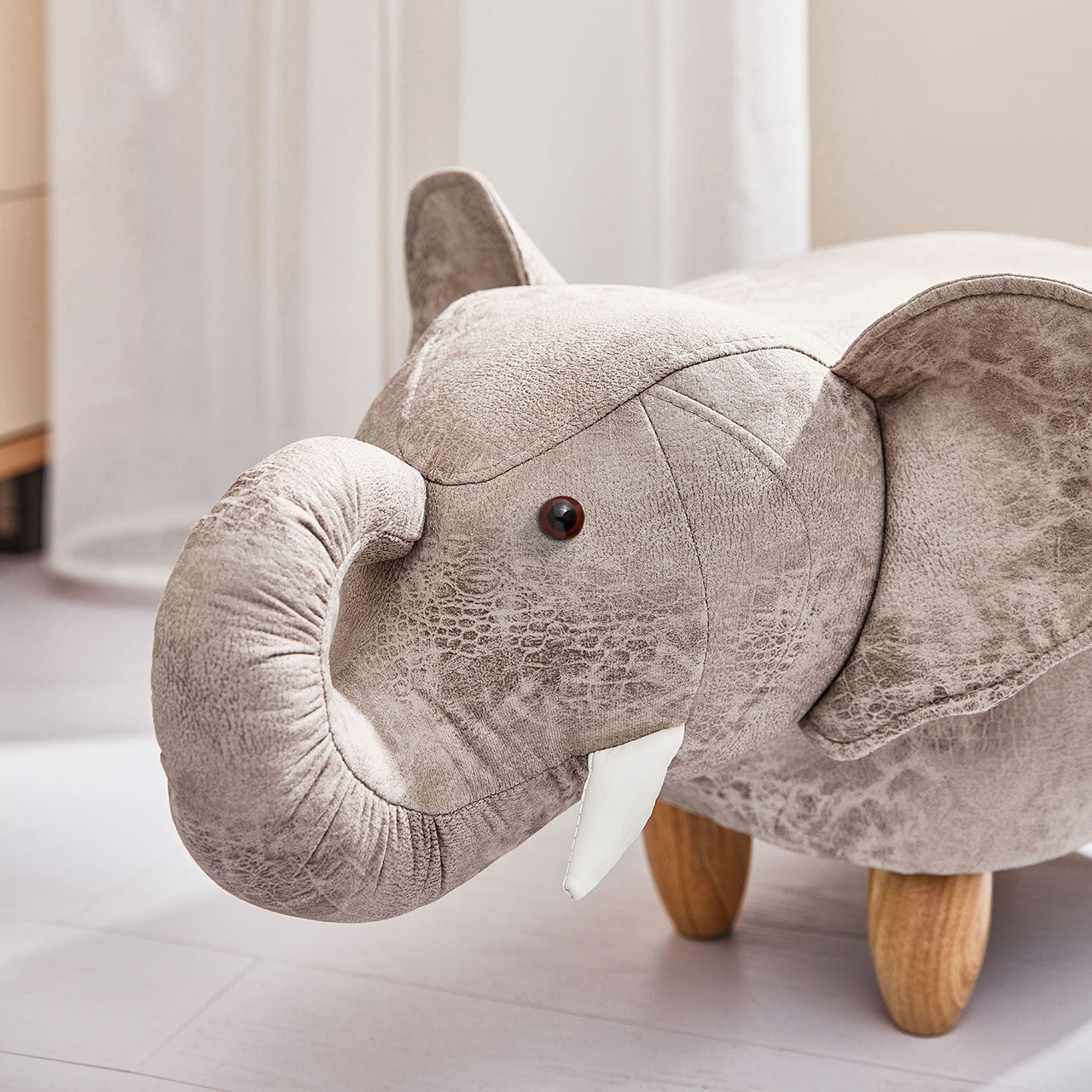 playful elephant kids grey stool all 3